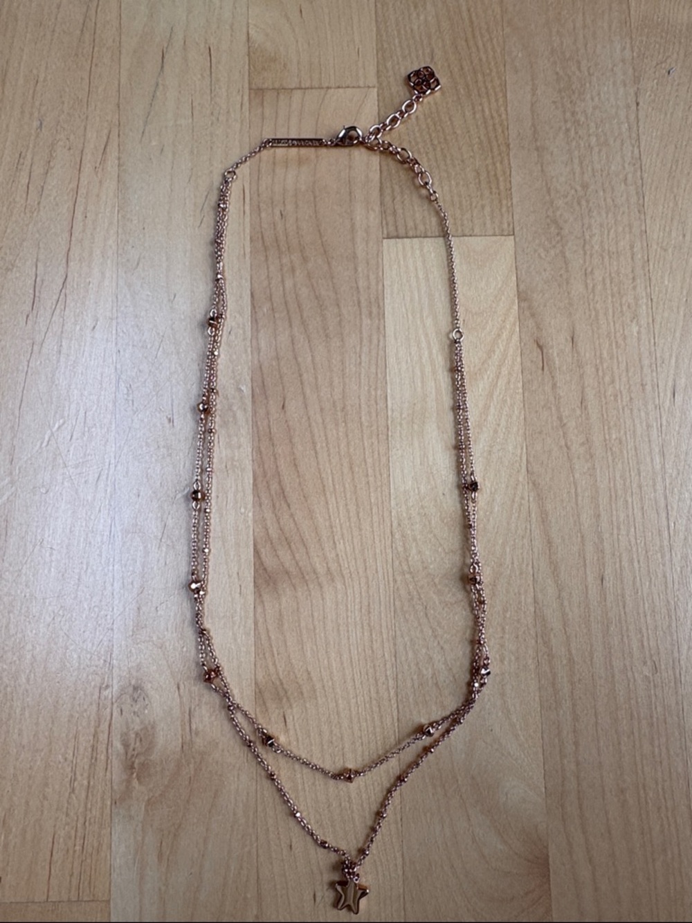 Kendra Scott Rose Gold Double-Layer Star Necklace
